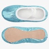 image:imageStelle Ballet Shoes for Girls Glitter  Metallic Faux Leather Ballet Slippers Dance Shoes for ToddlerLittleBig KidsBlue