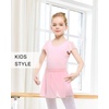 image:imageStelle Ballet Skirts for Girls Toddler Dance Skirt Chiffon Kids Ballet Wrap Skirts03blackpinkpull On