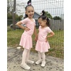 image:imageStelle Ballet Skirts for Girls Toddler Dance Skirt Chiffon Kids Ballet Wrap Skirts03pinkwhitepull On