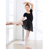 image:imageStelle Ballet Skirts for Girls Toddler Dance Skirt Chiffon Kids Ballet Wrap Skirts05black Shiny Skirt Pull on 