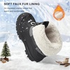 image:imageStelle Boys Girls Snow Boots for Toddler Kids Winter Outdoor Non Slip Waterproof Mid Calf Warm Shoes with Fur LinedBlack