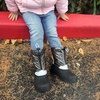 image:imageStelle Boys Girls Snow Boots for Toddler Kids Winter Outdoor Non Slip Waterproof Mid Calf Warm Shoes with Fur LinedGrey