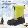 image:imageStelle Boys Girls Snow Boots for Toddler Kids Winter Outdoor Non Slip Waterproof Mid Calf Warm Shoes with Fur LinedNeon Green