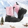 image:imageStelle Boys Girls Snow Boots for Toddler Kids Winter Outdoor Non Slip Waterproof Mid Calf Warm Shoes with Fur LinedPink