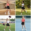 image:imageStelle Butterfly Shorts Girls with Pocket Athletic Flowy Short 2 in 1 Dance Cheer Running Tennis Sports SkortBlack
