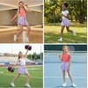 image:imageStelle Butterfly Shorts Girls with Pocket Athletic Flowy Short 2 in 1 Dance Cheer Running Tennis Sports SkortLavender