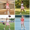 image:imageStelle Butterfly Shorts Girls with Pocket Athletic Flowy Short 2 in 1 Dance Cheer Running Tennis Sports SkortPink