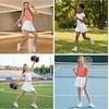 image:imageStelle Butterfly Shorts Girls with Pocket Athletic Flowy Short 2 in 1 Dance Cheer Running Tennis Sports SkortWhite