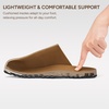 image:imageStelle Clogs Women Mens Arch Support Suede Soft Cork Footbed Sandals Potato Shoes Slip on Home Slippers NonSlip ComfortCaramelgenuine Suede