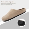 image:imageStelle Clogs Women Mens Arch Support Suede Soft Cork Footbed Sandals Potato Shoes Slip on Home Slippers NonSlip ComfortTaupegenuine Suede