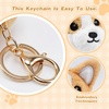 image:imageStelle Cute Softball Plush Keychain for Backpack Kawaii Fuzzy Pink Bag Charm Soft Keychain Accessories Gifts for GirlsGoldcorgi