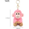 image:imageStelle Cute Softball Plush Keychain for Backpack Kawaii Fuzzy Pink Bag Charm Soft Keychain Accessories Gifts for GirlsPinkmonkey