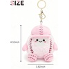 image:imageStelle Cute Softball Plush Keychain for Backpack Kawaii Fuzzy Pink Bag Charm Soft Keychain Accessories Gifts for GirlsPinksoftball