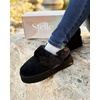 image:imageStelle Genuine Suede Platform Slippers for Women Removable Backstrap Memory Foam Indoor Outdoor WaterResistantBlack