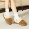image:imageStelle Genuine Suede Platform Slippers for Women Removable Backstrap Memory Foam Indoor Outdoor WaterResistantChestnut