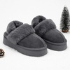 image:imageStelle Genuine Suede Platform Slippers for Women Removable Backstrap Memory Foam Indoor Outdoor WaterResistantGrey