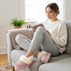 image:imageStelle Genuine Suede Platform Slippers for Women Removable Backstrap Memory Foam Indoor Outdoor WaterResistantPink