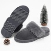 image:imageStelle Genuine Suede Slippers for Women WaterResistant Indoor Outdoor Comfortable Memory Foam Lightweight Flexible SoleGrey