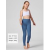 image:imageStelle Girls Athletic Leggings Kids Dance Running Yoga Pants Workout Active Dance Tights with PocketsAtlantic Blue