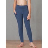 image:imageStelle Girls Athletic Leggings Kids Dance Running Yoga Pants Workout Active Dance Tights with PocketsDark Slate Blue 2 Side Pocket