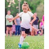 image:imageStelle Girls Athletic Shirts Short Sleeve Crewneck T Shirts Active Sports Top Soccer Gym Workout Tshirt Summer Tees for KidLavender