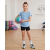 image:imageStelle Girls Athletic Shirts Short Sleeve Crewneck T Shirts Active Sports Top Soccer Gym Workout Tshirt Summer Tees for KidLight Blue07
