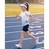 image:imageStelle Girls Athletic Shirts Short Sleeve Crewneck T Shirts Active Sports Top Soccer Gym Workout Tshirt Summer Tees for KidLight Blue08