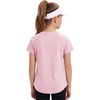 image:imageStelle Girls Athletic Shirts Short Sleeve Crewneck T Shirts Active Sports Top Soccer Gym Workout Tshirt Summer Tees for KidLight Pink