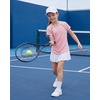 image:imageStelle Girls Athletic Shirts Short Sleeve Crewneck T Shirts Active Sports Top Soccer Gym Workout Tshirt Summer Tees for KidLight Pink