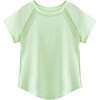 image:imageStelle Girls Athletic Shirts Short Sleeve Crewneck T Shirts Active Sports Top Soccer Gym Workout Tshirt Summer Tees for KidPastel Green