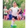image:imageStelle Girls Athletic Shirts Short Sleeve Crewneck T Shirts Active Sports Top Soccer Gym Workout Tshirt Summer Tees for KidPink