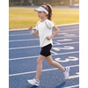 image:imageStelle Girls Athletic Shirts Short Sleeve Crewneck T Shirts Active Sports Top Soccer Gym Workout Tshirt Summer Tees for KidWhite
