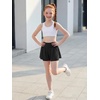 image:imageStelle Girls Athletic Shorts Flowy Running 2 in 1 Butterfly Short with Pockets Soccer Tennis for TeenBlack