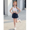 image:imageStelle Girls Athletic Shorts Flowy Running 2 in 1 Butterfly Short with Pockets Soccer Tennis for TeenNavy