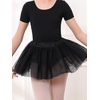image:imageStelle Girls Ballet Leotards Toddler Dance Outfit Combo with Pull on Skirt and Tights ToddlerLittle KidBig Kid03black Tutu Skirt