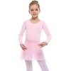 image:imageStelle Girls Ballet Leotards Toddler Dance Outfit Combo with Pull on Skirt and Tights ToddlerLittle KidBig Kid04ballet Pinklong Sleeve