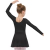 image:imageStelle Girls Ballet Leotards Toddler Dance Outfit Combo with Pull on Skirt and Tights ToddlerLittle KidBig Kid04blacklong Sleeve