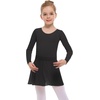 image:imageStelle Girls Ballet Leotards Toddler Dance Outfit Combo with Pull on Skirt and Tights ToddlerLittle KidBig Kid04blacklong Sleeve