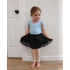 image:imageStelle Girls Ballet Skirt Chiffon Dance Skirt for Girls with Mesh Bowknot Elastic Waist Pullon Skirts for BalletBlack