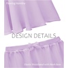 image:imageStelle Girls Ballet Skirt Chiffon Dance Skirt for Girls with Mesh Bowknot Elastic Waist Pullon Skirts for BalletLavender