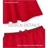 image:imageStelle Girls Ballet Skirt Chiffon Dance Skirt for Girls with Mesh Bowknot Elastic Waist Pullon Skirts for BalletRed