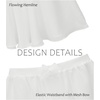 image:imageStelle Girls Ballet Skirt Chiffon Dance Skirt for Girls with Mesh Bowknot Elastic Waist Pullon Skirts for BalletWhite