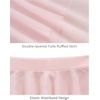 image:imageStelle Girls Ballet Skirt Pull On High Waist Dance Wrap Skirt Layered Ruffle Chiffon Skirt Kid Toddler Ballerina ClothesBallet Pink