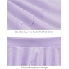 image:imageStelle Girls Ballet Skirt Pull On High Waist Dance Wrap Skirt Layered Ruffle Chiffon Skirt Kid Toddler Ballerina ClothesLavender