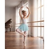 image:imageStelle Girls Ballet Skirt Pull On High Waist Dance Wrap Skirt Layered Ruffle Chiffon Skirt Kid Toddler Ballerina ClothesLight Blue
