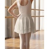 image:imageStelle Girls Ballet Skirt Pull On High Waist Dance Wrap Skirt Layered Ruffle Chiffon Skirt Kid Toddler Ballerina ClothesWhite