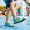 image:imageStelle Girls ClosedToe Water Hiking Beach Outdoor Sport Sandals  Adjustable HookandLoop Straps Boys amp Girls Athletic Shoes Summer Everyday Wear QuickDrying Materials Toddler to Big KidsAcid Blue
