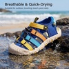 image:imageStelle Girls ClosedToe Water Hiking Beach Outdoor Sport Sandals  Adjustable HookandLoop Straps Boys amp Girls Athletic Shoes Summer Everyday Wear QuickDrying Materials Toddler to Big KidsSolar Pop
