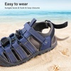 image:imageStelle Girls ClosedToe Water Hiking Beach Outdoor Sport Sandals  Adjustable HookandLoop Straps Boys amp Girls Athletic Shoes Summer Everyday Wear QuickDrying Materials Toddler to Big KidsNavy