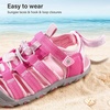 image:imageStelle Girls ClosedToe Water Hiking Beach Outdoor Sport Sandals  Adjustable HookandLoop Straps Boys amp Girls Athletic Shoes Summer Everyday Wear QuickDrying Materials Toddler to Big KidsFuchsia